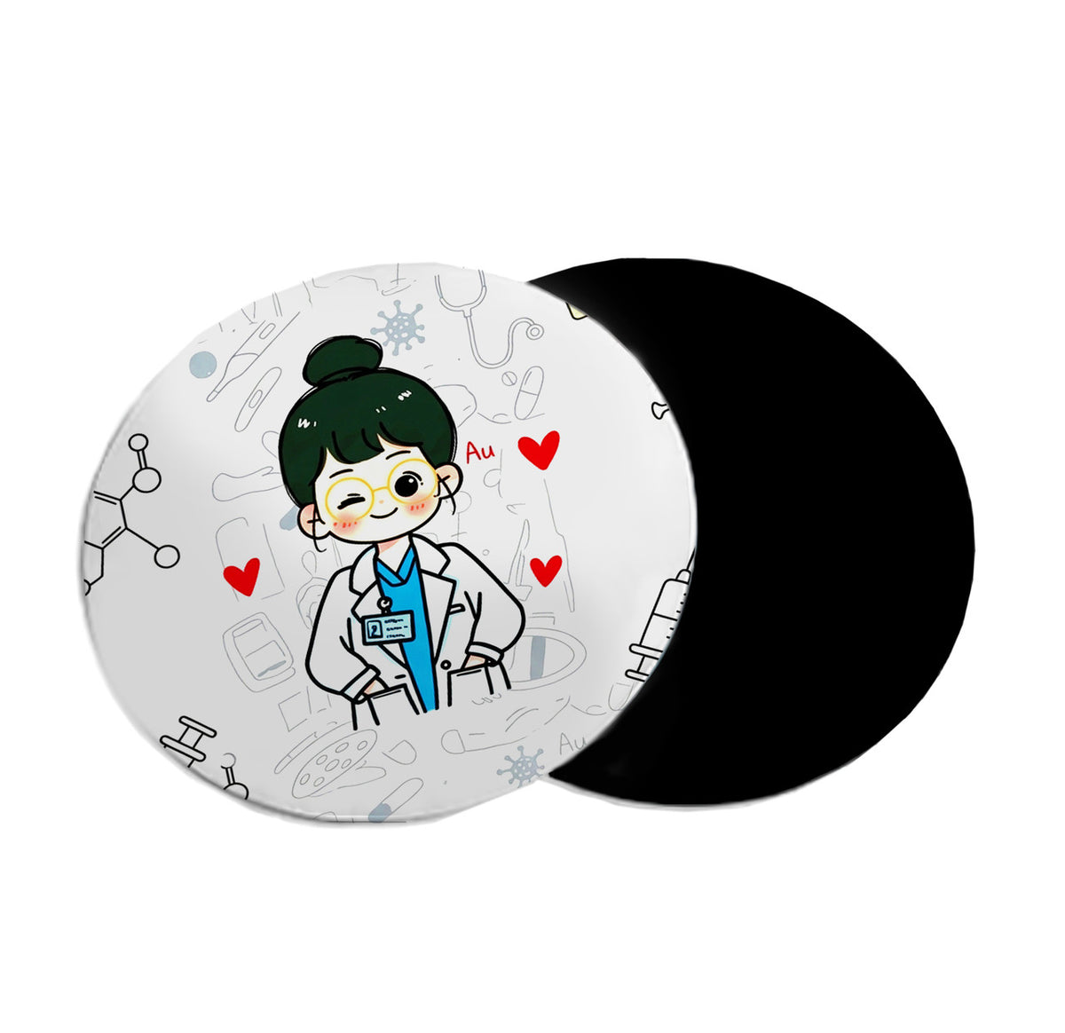 Mousepad circular Día del Médico 24