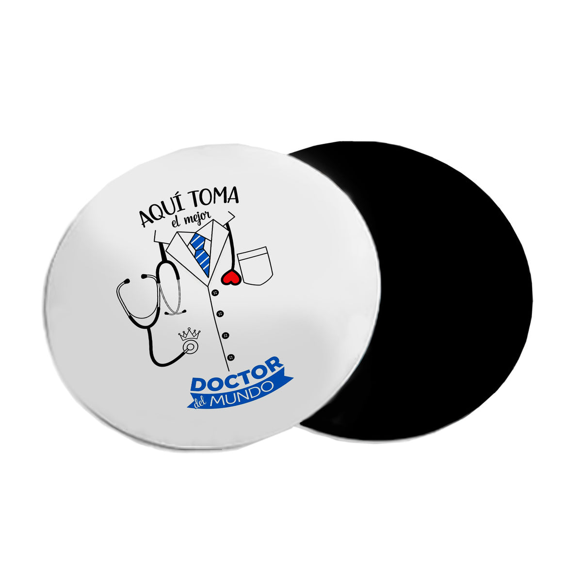 Mousepad circular Día del Médico 25