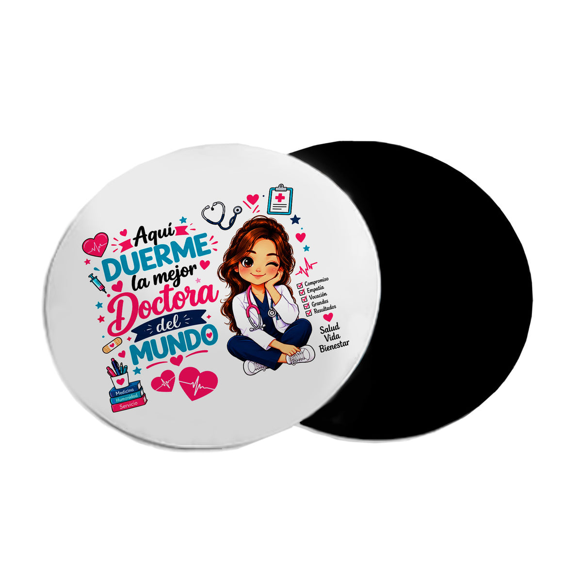 Mousepad circular Día del Médico 30