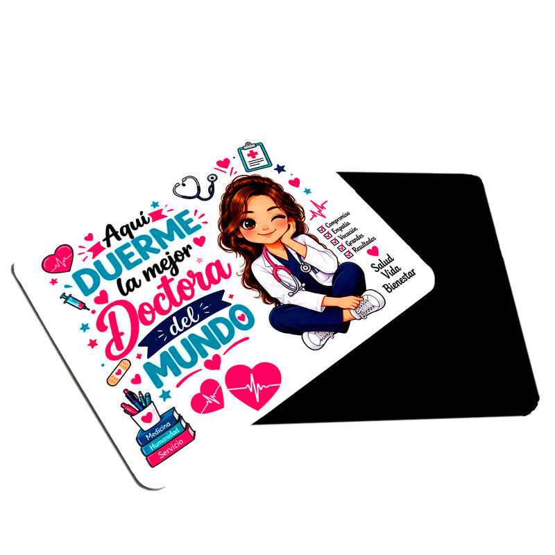 Mousepad rectangular Día del Médico 30