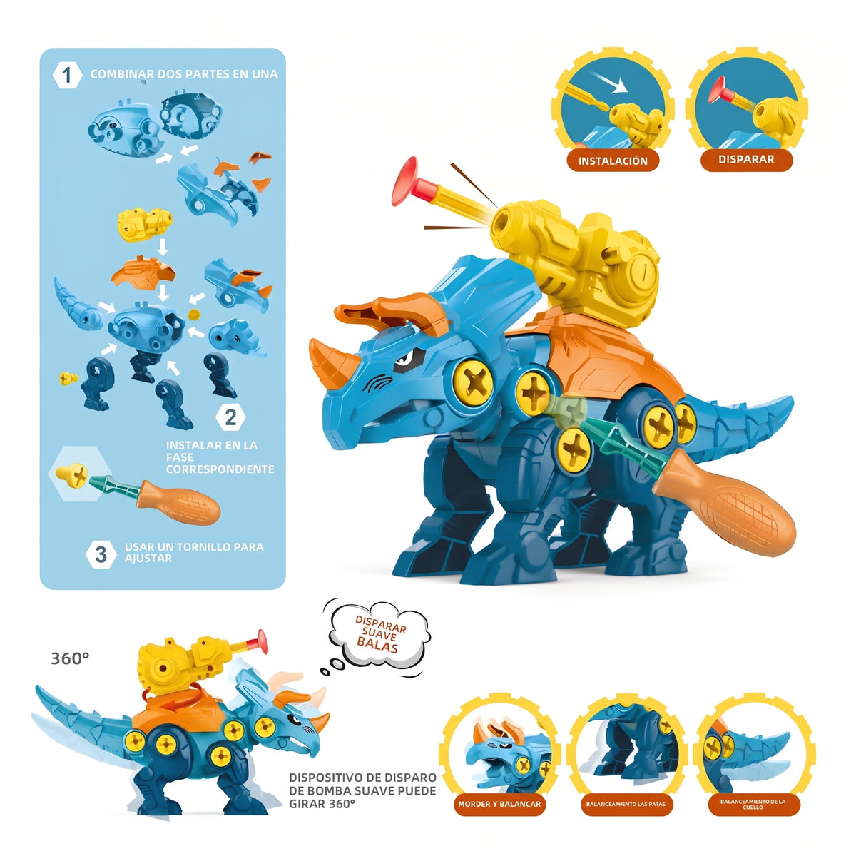 Juego de Ensamble Dinosaurio