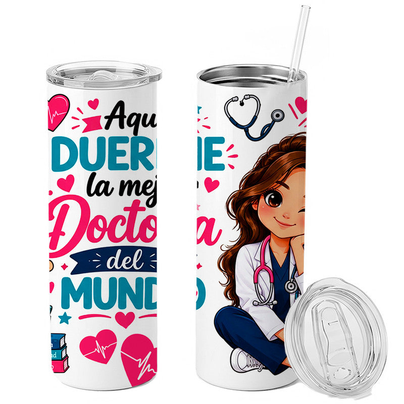Skinny Tumbler Día del Médico 08