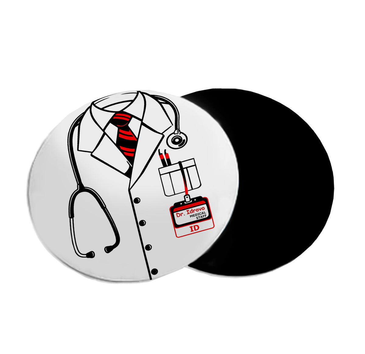 Mousepad circular Día del Médico 11