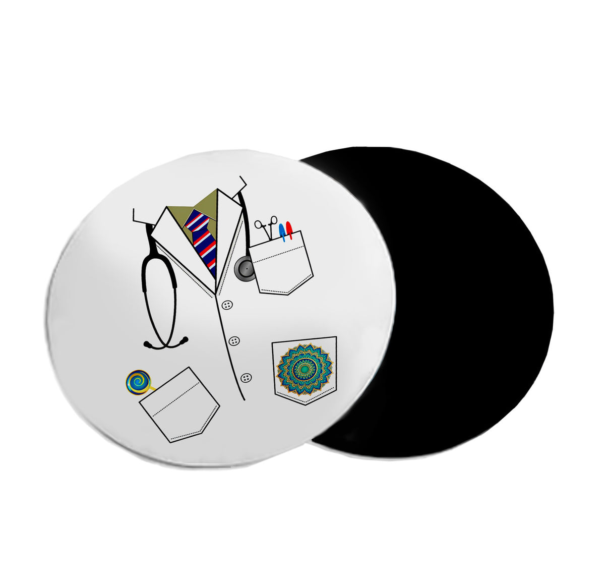 Mousepad circular Día del Médico 17