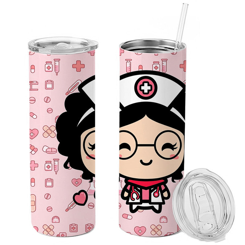 Skinny Tumbler Día del Médico 18
