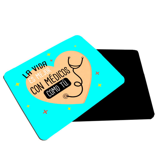 Mousepad rectangular Día del Médico 19