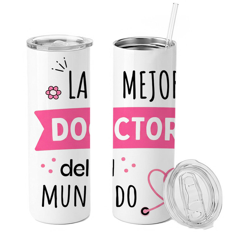 Skinny Tumbler Día del Médico 22