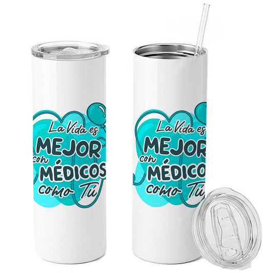 Skinny Tumbler Día del Médico 23