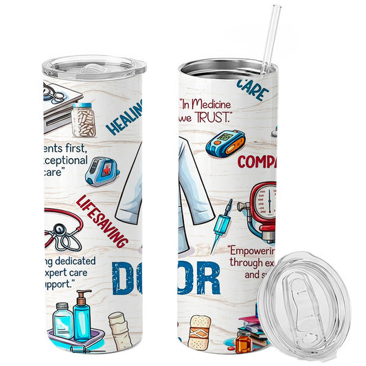Skinny Tumbler Día del Médico 27
