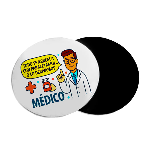 Mousepad circular Día del Médico 07
