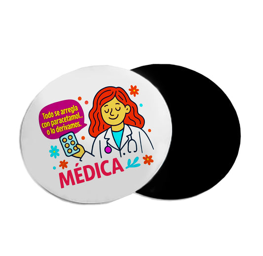 Mousepad circular Día del Médico 08