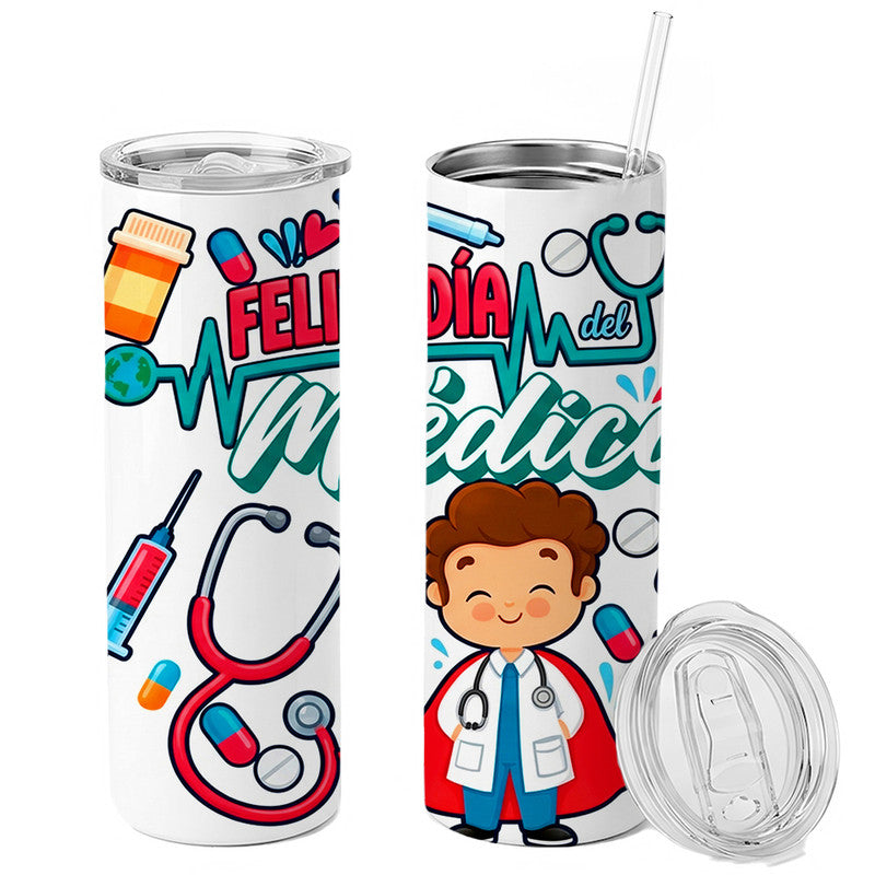 Skinny Tumbler Día del Médico 09