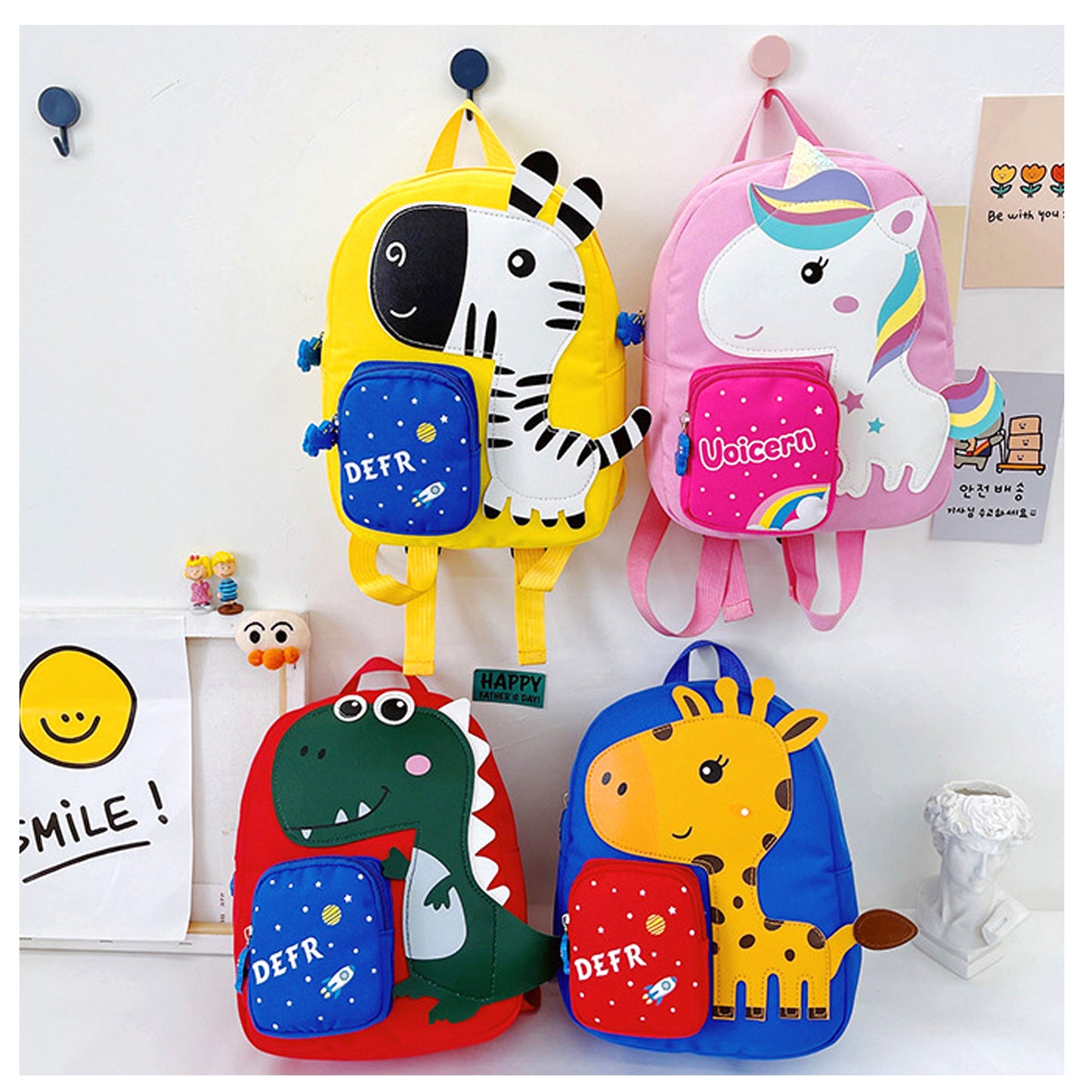 Mochila Escolar 3D con Bolsillo